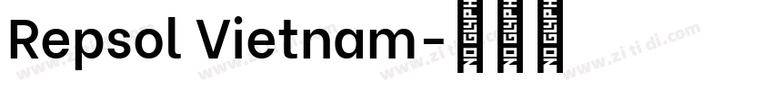 Repsol Vietnam字体转换